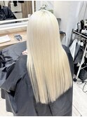 ハイトーンロング/抜きっぱなしブロンド／ブリーチカラー