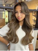 ハイライト、レイヤーカット、ケアブリーチ、ダブルカラー