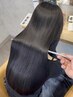 【土井指名限定】髪質改善ストレート＋極淳潤艶トリートメント　29,700~