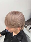 フェザーパーマグレーフェザーショートサーフカール波打ちパーマ