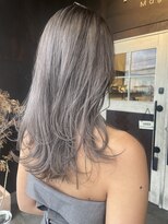 ムード マグ レーベル 南松本(MOOD Mag Label)&nbsp;ブリーチカラー×ミルクティーベージュ◎韓国風くびれヘア