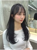 イメチェンヘアスタイル小顔に見せるヘアココアベージュ
