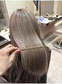 透明感たっぷりシルバーミルクティー艶髪