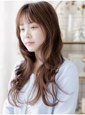 ブリーチなしシャギーカット小顔ゆるふわロングa志木20代30代