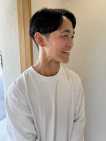 ヘアデザイン ディクト(hair design D.c.t) メンズ センターパート パーマ メンズパーマ 前髪