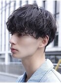 原宿ルーズパーマシャドウパーマラウンドマッシュカット刈り上げ