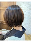 〈キシタクヘアー〉大人ショートボブ×髪質改善カラー
