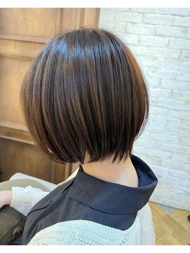 リリー 鷺沼店(RILLY) 〈キシタクヘアー〉大人ショートボブ×髪質改善カラー
