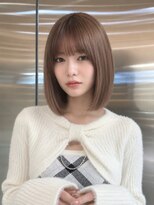 シー バイ ロンド 新宿(Sea by Lond)&nbsp;ワンホンレイヤ ー×ダークブルー[デジタルパーマ/ボブ/韓国]