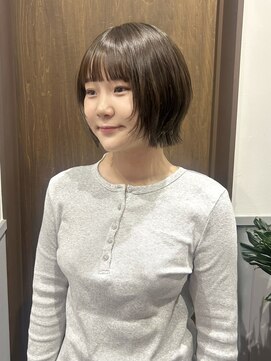 ラパンセ ブラン(LA PENSEE BRUN) 艶髪カラー×顔周りレイヤーボブ
