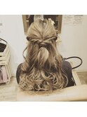 ピン無しヘアアレンジ
