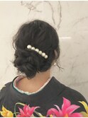 着物に似合うヘアセット