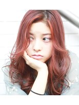 トムキャット(TOM CAT)&nbsp;春夏カラー 大人かわいい インナーカラー オレンジ ピンクレッド