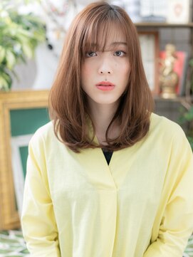 カバーヘア イヴ 戸頭店(COVER HAIR EVE) 大人かわいいシースルーバングワンカールa戸頭20代30代40代