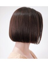 セックヘアデザイン(Sec hair design) 【Sec. hair design 水戸】切りっぱなしボブ×カーキアッシュ