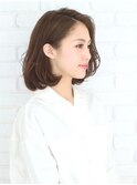 小顔無造作カール/ブラウン/20代30代40代50代