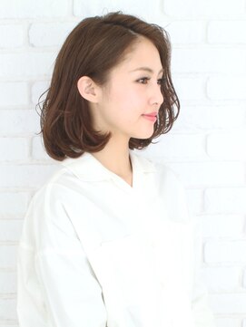 ムム(mumu) 小顔無造作カール/ブラウン/20代30代40代50代