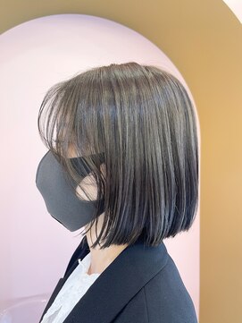 フィッシュ(fish) 〈erika〉ぱつっとbob × olive beige