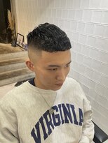 メリケンバーバーショップ フクオカ(MERICAN BARBERSHOP FUK)&nbsp;ショートパーマフェード