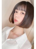 ナチュラル丸みショートボブ