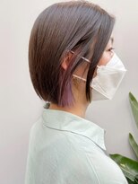 ボンド 三軒茶屋(Bond)&nbsp;ボブハイトーンインナーカラー×ヘルシースタイル[三軒茶屋]