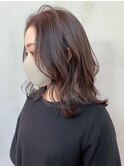 グレージュミディ_チェリーブラウンフェミニンロング_ba408261