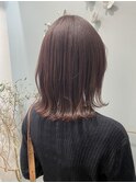 tuuli☆30代40代ペールベージュ切りっぱなしミディアム