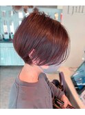 ハンサムショート/上品ショート/レイヤーカット/前下がりボブ