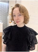 カーリーボブ　パーマボブ　フレンチボブ