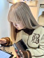 キラ 渋谷(KILLA) デザインカラー＿レイヤーカット＿オリーブベージュ