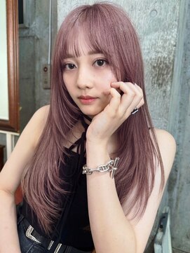 サイン 渋谷(SIGN) 韓国ヘアーハッシュカットレイヤーカットグレージュブリーチ無し