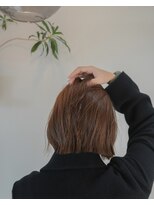 ナンバー アンフィール 渋谷(N° anfeel)&nbsp;切りっぱなしボブ/透け感カラー