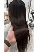 長さだしエクステ/自然なピンクグラデーション/エクステロング