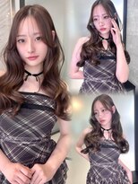 リリー(Lilley)&nbsp;マロンベージュ×小顔レイヤー×韓国風巻き×髪質改善