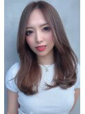 20代30代40代小顔カット×インナーカラーロングスタイル