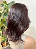 透け感たっぷりラベンダーブラウン