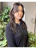 【セミロング】くせ毛風小顔レイヤー