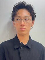 アッド バイ ケーツー(add by K-two) メンズカット/センターパート/ニュアンスパーマ