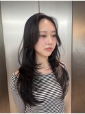 レイヤーカットハッシュカット/小顔に見せるヘア/オリーブグレー