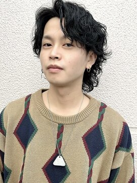 オアハカタ(oa hakata) ウルフ×波巻きパーマ