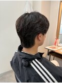 MEN'S/フェザーパーマ/カルマパーマ/毛流れパーマ/韓国/下田優也
