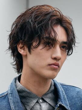 フィフスパーク(fifth PARK) アクティブショートフェザーパーマルーズショートセンターパート