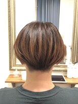 ヘアー グリーン(hair green)&nbsp;30代40代50代/2ブロ刈上げショートボブ/かっこかわいいショート