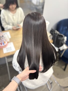 リラクオーレ 三宮 元町(LIRA CUORE) オリーブグレージュ×髪質改善縮毛矯正