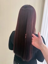 ユニバイリサ 天神大名店(uni by risa)&nbsp;天神 大名 レッド 赤髪 ブリーチ ブリーチなしダブルカラー