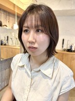 ドルセ(Dulce) レイヤーボブ×カーキベージュ×顔まわり