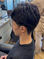 MEN'S soleil 大宮さいたま新都心【メンズソレイユ】MEN'Sパーマ/MEN'Sカット/メンズ&nbsp;ニュアンスウルフ スペインカール さいたま新都心