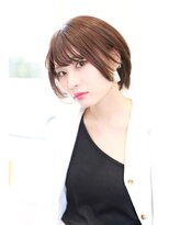 ヘアーサロン エクラ(HAIR SALON eclat) ひし形シルエットのシンプルできれいなショートボブ♪