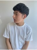 束感パーマスタイル