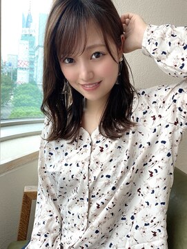 アフロート ディル(AFLOAT D'L) AFLOAT《矢田菜津紀》表参道/レイヤーくびれ◎ピンクブラウン